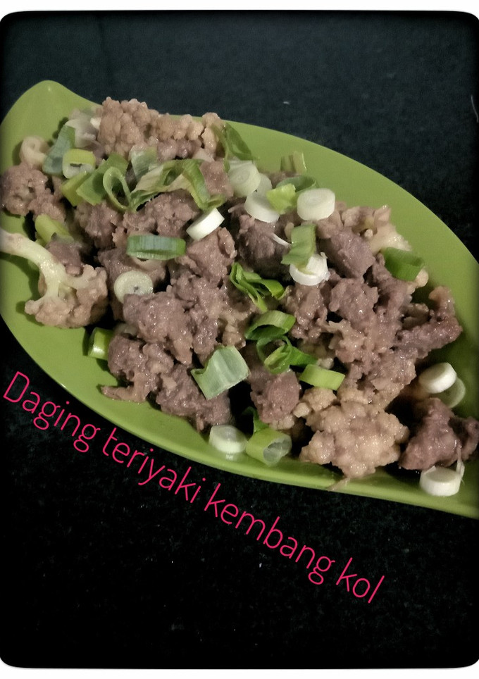 Foto resep Daging teriyaki kembang kol