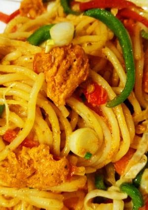 A picture of Chicken chowmein.
