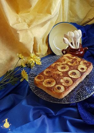 Una foto de Tarantela de pan, leche y manzana!!!
