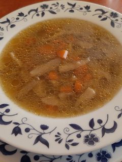 Laskagomba leves gazdagon recept fotója
