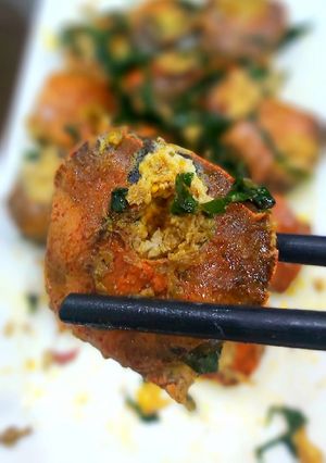 Hình của món Rạm rang lá lốt.