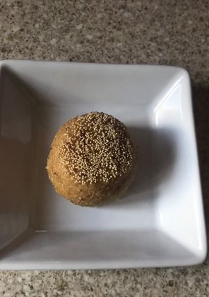 A picture of Churma ladoo.