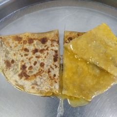 Stuffed gud Jaggery chapati A picture of Stuffed gud Jaggery chapati.