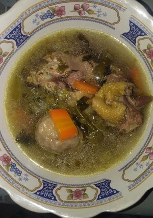 Foto resep Sayur Sup Ayam Bakso