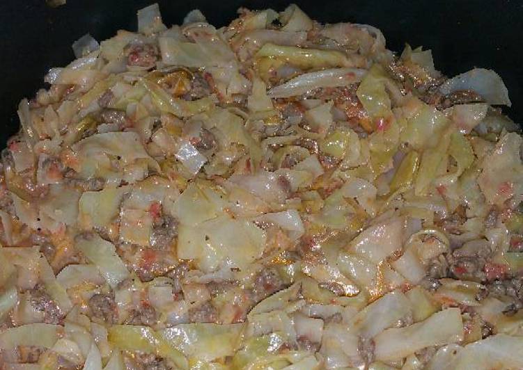 Recipe: Perfect Unstuffed Cabbage and Beef