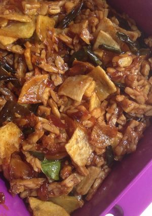 Foto resep Keringan tempe pedas manis