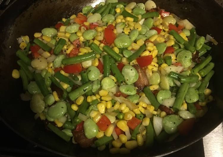 Steps to Prepare Speedy Skillet Succotash