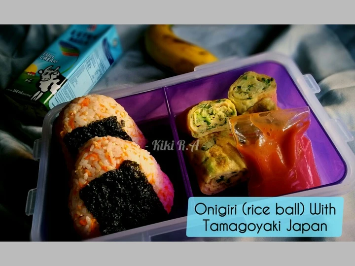 Cara Simple Membikin Resep  Onigiri (Rice Ball) With Tamagoyaki a la Japan yang Enak, Enak