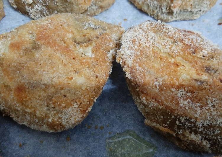 Berenjenas empanadas al horno
