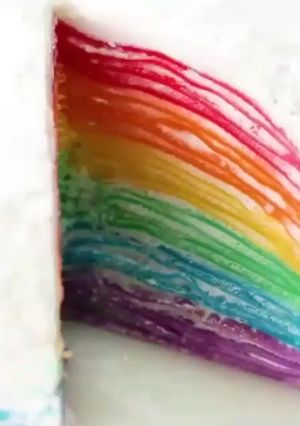 Foto resep Rainbow Crepe Cake
