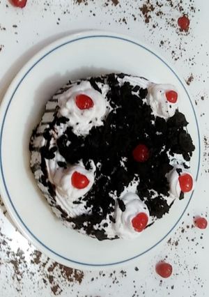 A picture of Black Forest cake.