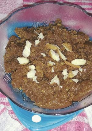 A picture of Aate ka halwa.