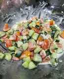Salata Tahini - Lebanese Salad with Sesame Paste