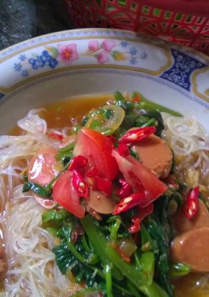 Foto resep Bihun Kangkung Spesial