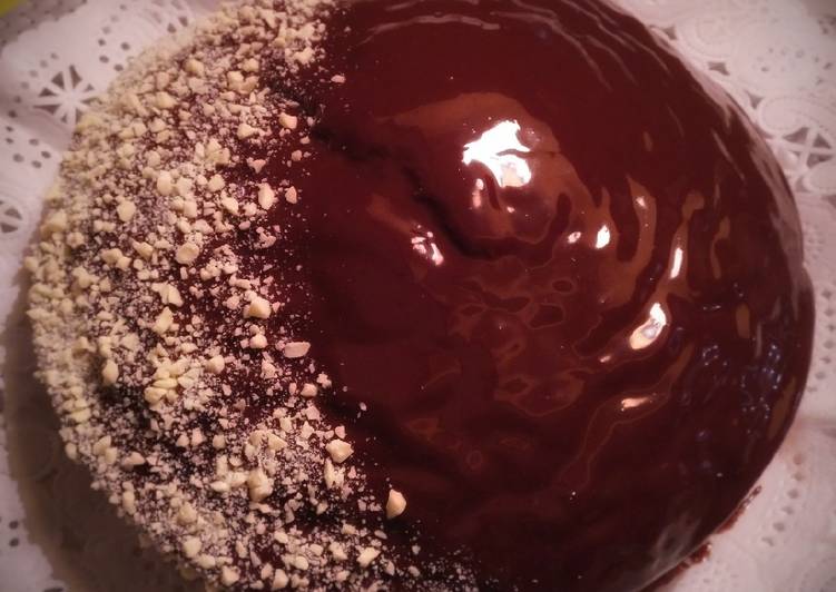 Bizcocho de naranja y vainilla con cobertura