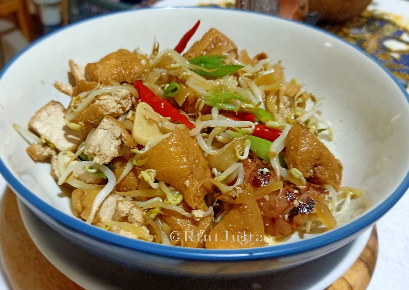Tumis Tahu Tauge Petis