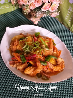 Foto resep 359.Udang Asam Manis
