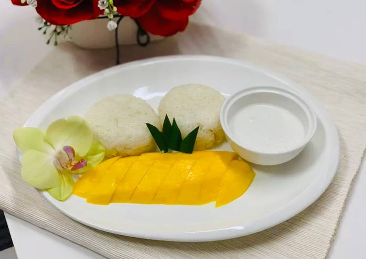 Resep Mango sticky rice (rice cooker), Enak Banget