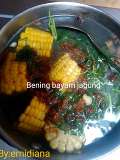 Foto resep Sayur Bayam Jagung