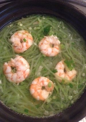 Hình của món Canh Bầu nấu Tôm.