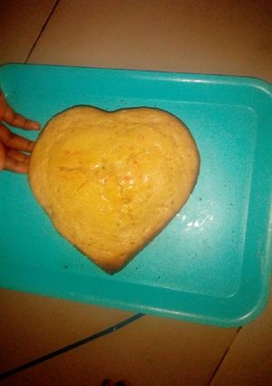 A picture of Homemade vanilla cake without oven.