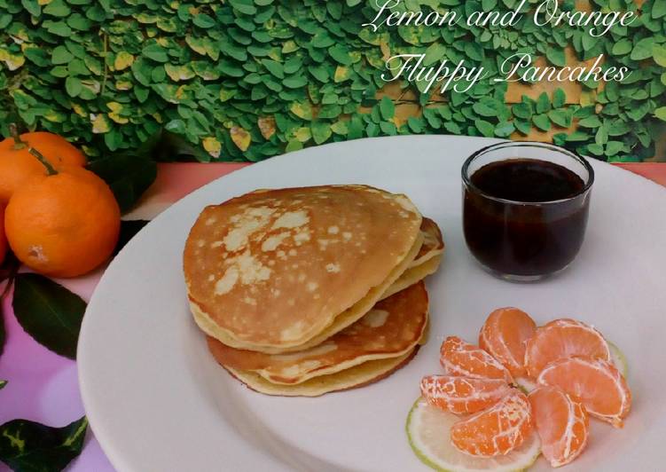 Lemon and Orange Fluppy Pancakes