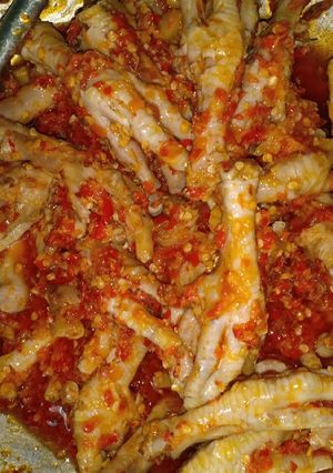 Foto resep Ceker Mercon ala Manda