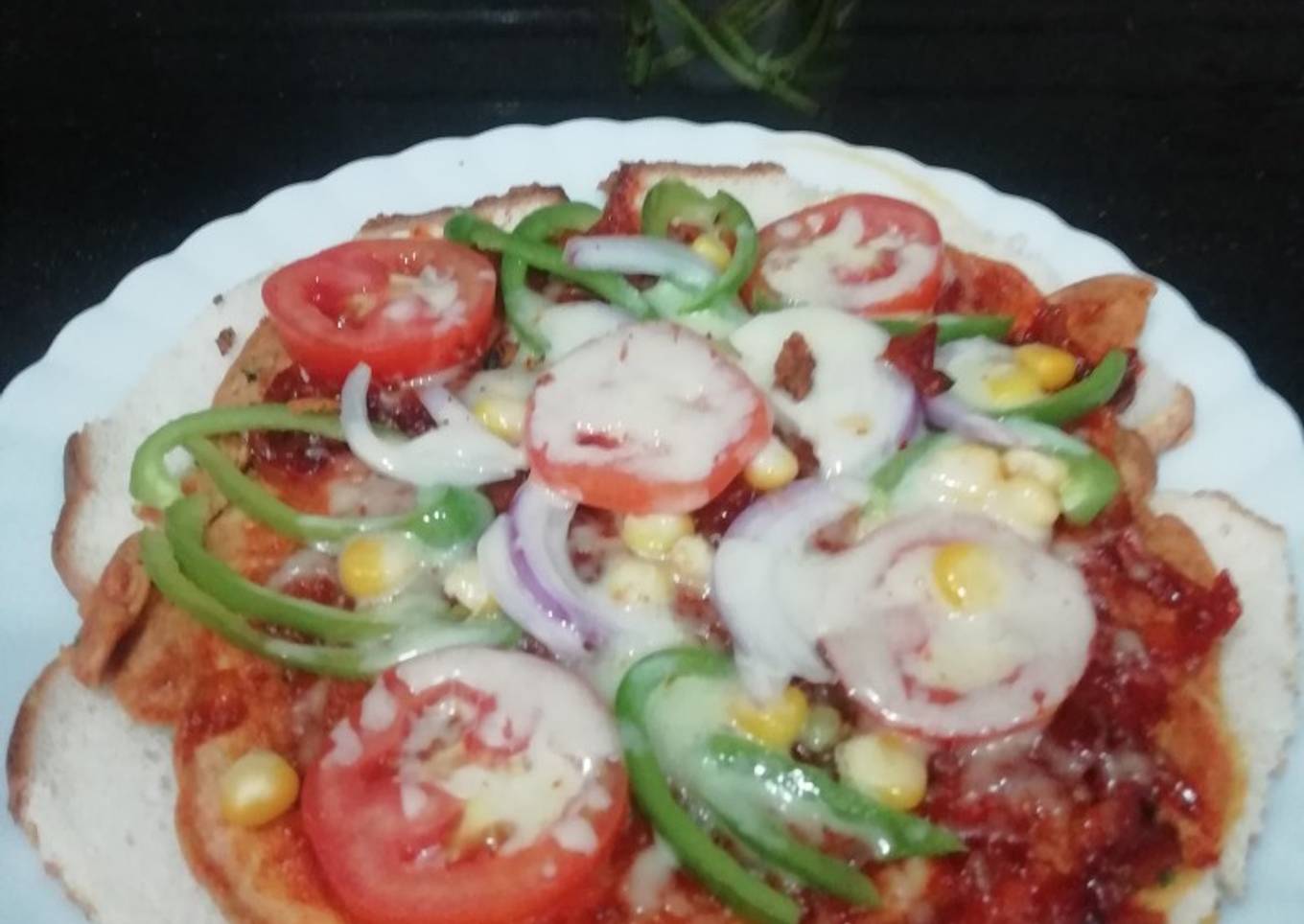Bread Pizza on Gram Flour Base