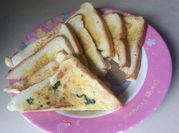 Gambar garlic bread roti tawar teflon
