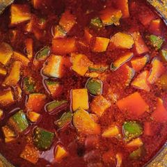 Fresh mango pickle A picture of Fresh mango pickle.