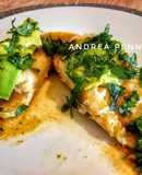 Tamales con pollo y salsa verde