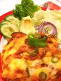 Aubergine parmigiana (มะเขือม่วงพาร์มิจาน่าอบชีส)
