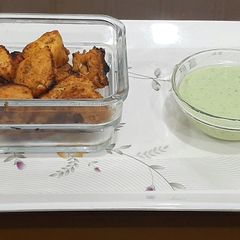 A picture of TIKKAY WITH Chutney🔥❤.