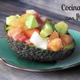 Ensalada de aguacate y jamón