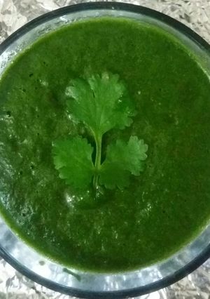 A picture of Coriander Chuntney.