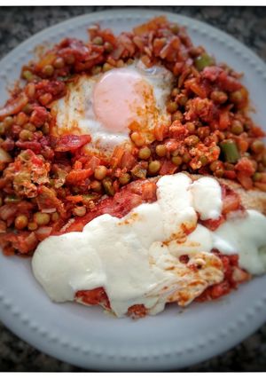 Una foto de Suprema a la napolitana con colchón de arveja