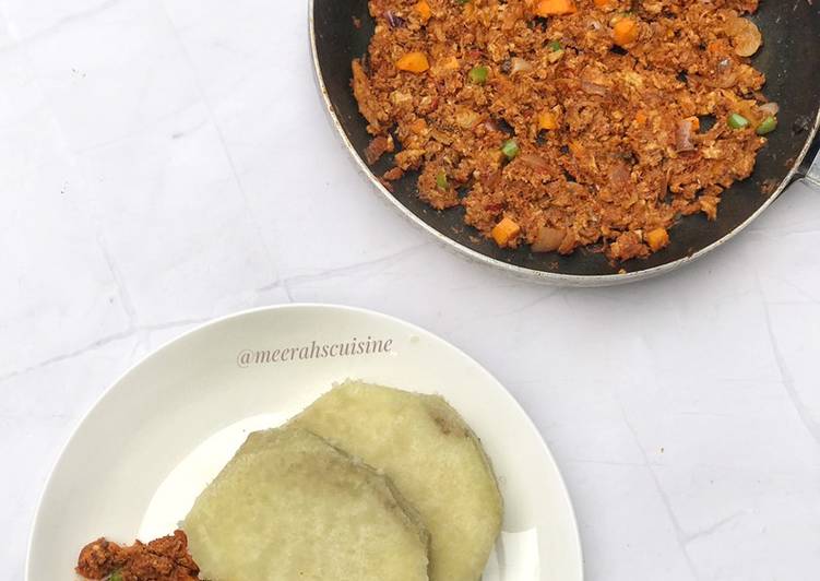 Steps to Prepare Tasty Yam and Egg sauce