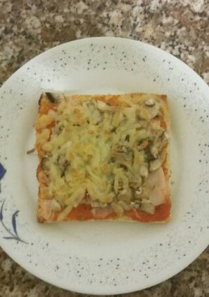 Una foto de Tostas de champiñones