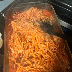 A picture of Quick & Easy Baked Spaghetti.