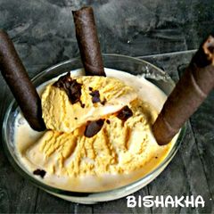 A picture of Wood Apple Ice cream.