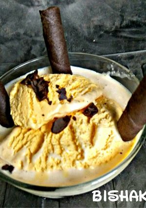 A picture of Wood Apple Ice cream.