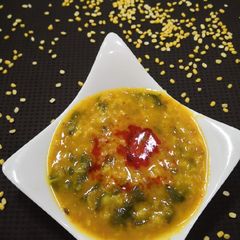 A picture of Moong dal palak.