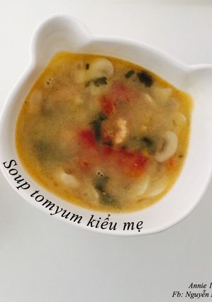 Hình của món Soup tomyum Thái kiểu mẹ - ăn dặm.
