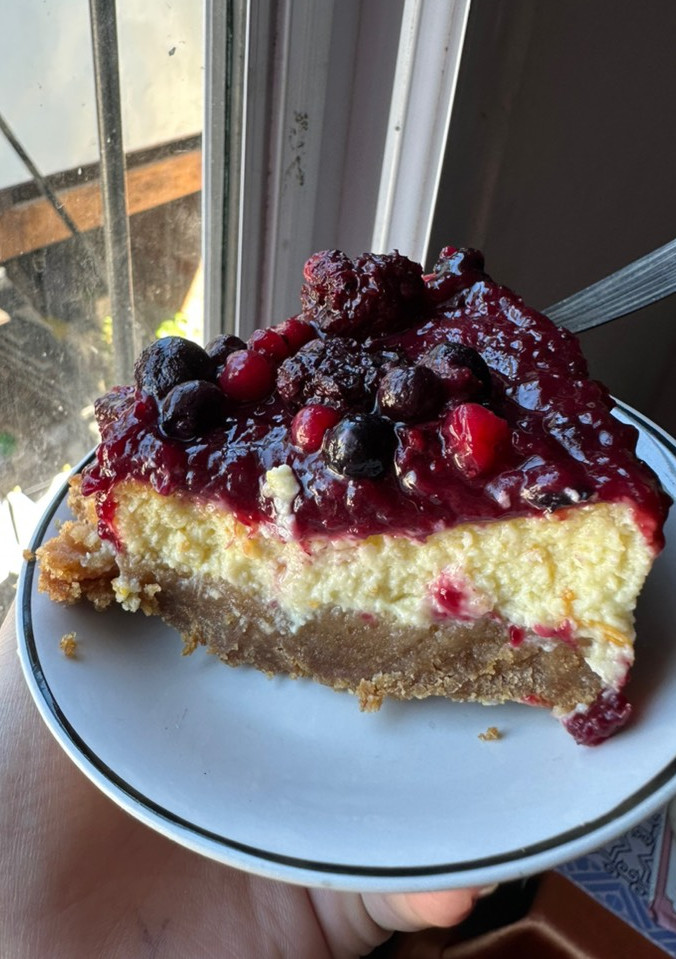 Una foto de Cheesecake estilo NY