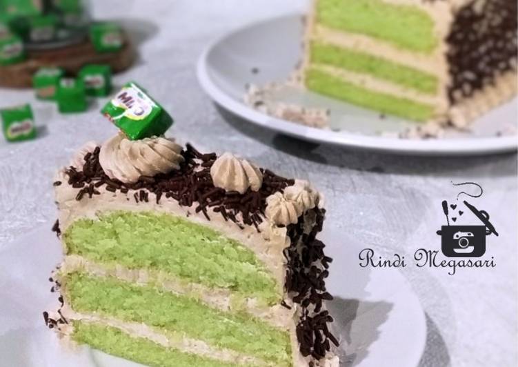 236. Milo Cake Pandan Buttercream