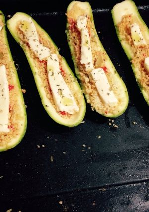 Una foto de Zucchini relleno