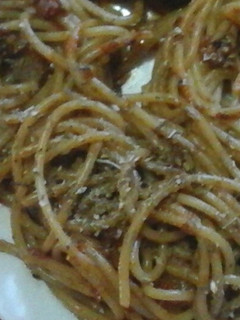 Una foto de Fideos con salsa de tomate