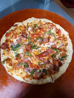 Una foto de Pizza española