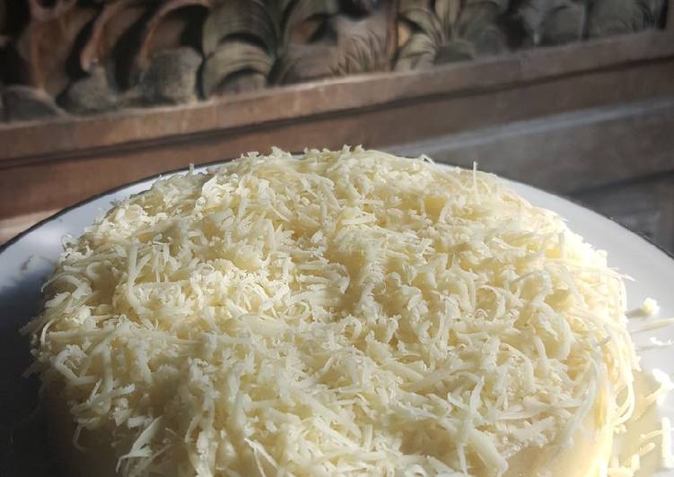 Cara Gampang Menyiapkan Steamed cheese cake roti tawar, Lezat