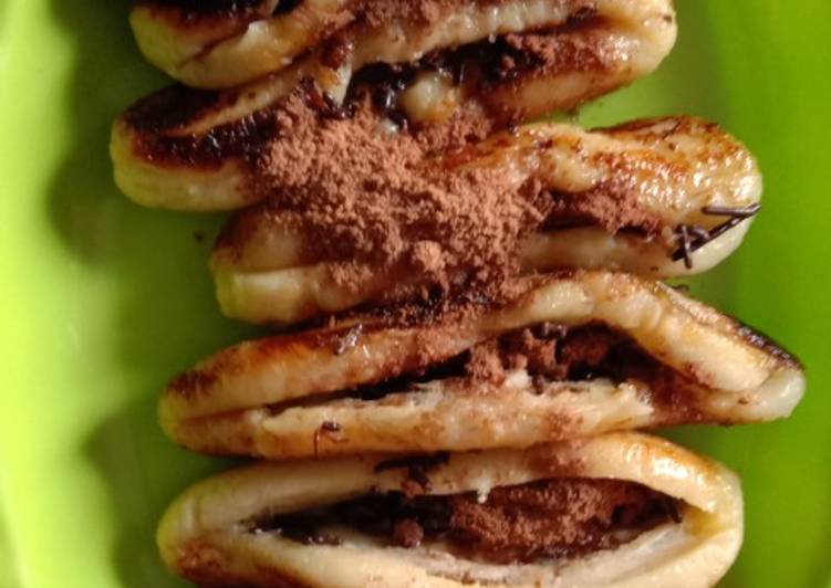 Pisang bakar coklat milo